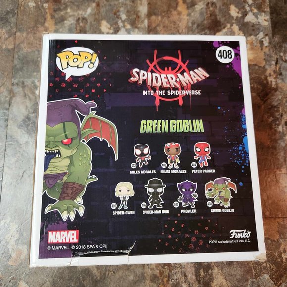 Funko Pop Spiderman Green Goblin 408 (10-inch) Target Exclusive - Damaged Box - Picture 3 of 7
